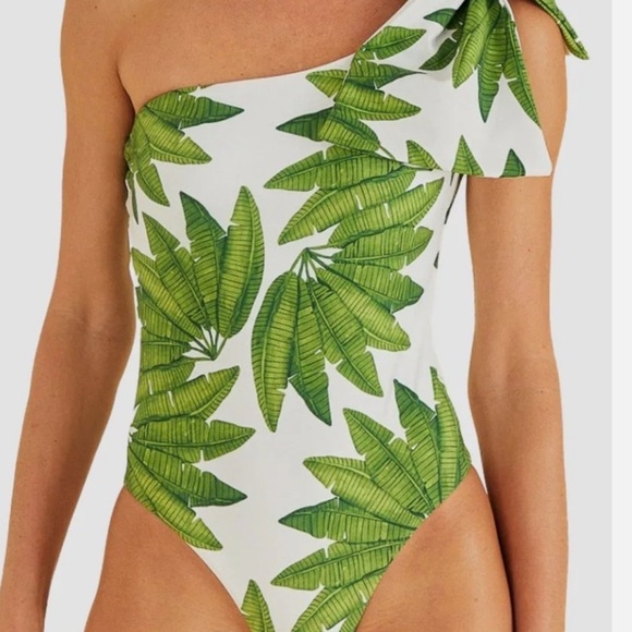 FARM Rio Other - Off White Palm Fan One Piece Swimsuit